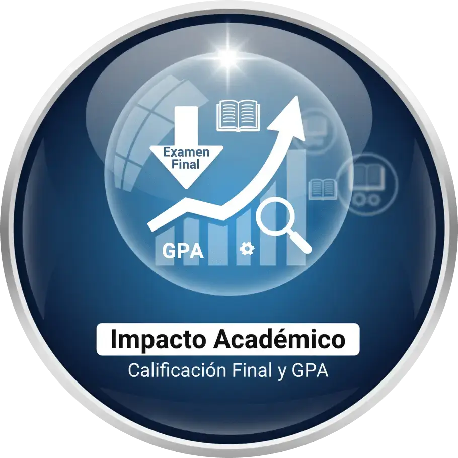 Muestra el impacto académico