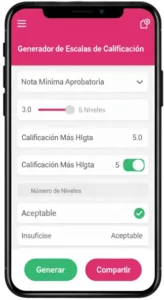 Paso 2 Personaliza la Escala de Calificación