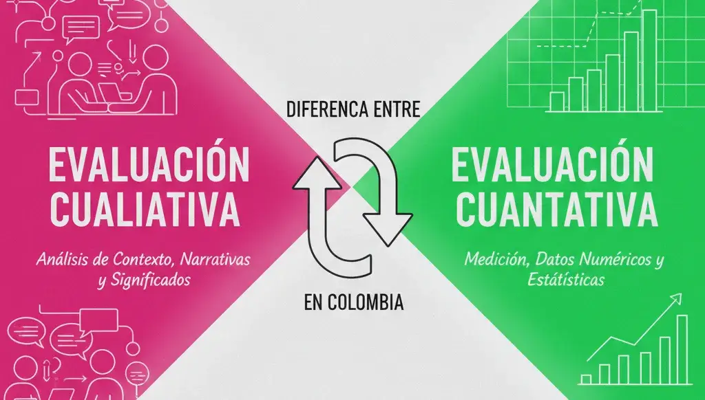 Diferencia entre la Evaluación Cualitativa y Cuantitativa en Colombiano