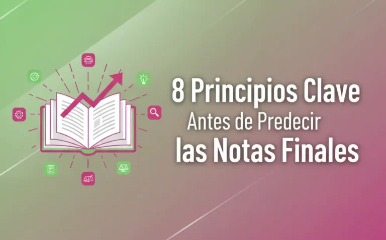 8 Principios Clave Antes de Predecir las Notas Finales