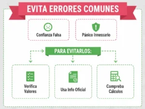 Estos errores suelen generar confianza falsa o pánico innecesario. Para evitarlos