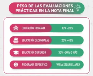 Peso de las Evaluaciones Prácticas en la Nota Final