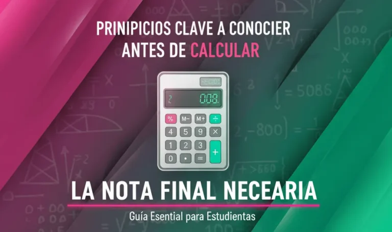 Principios Clave a Conocer Antes de Calcular la Nota Final Necesaria