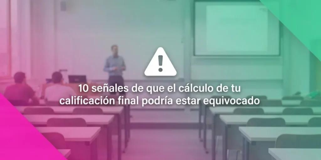 10 señales de que el cálculo de tu calificación final podría estar equivocado