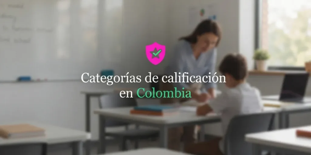 Categorías de calificación en Colombia guía completa