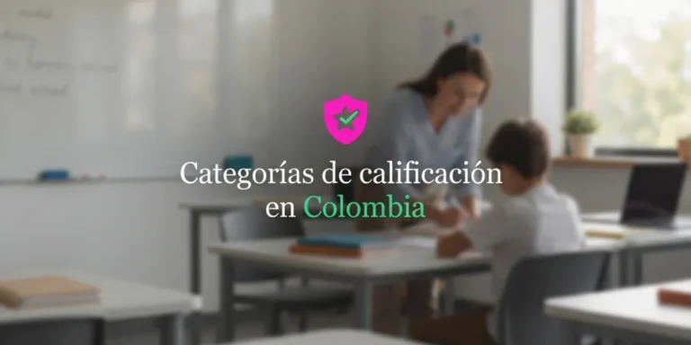 Categorías de calificación en Colombia guía completa