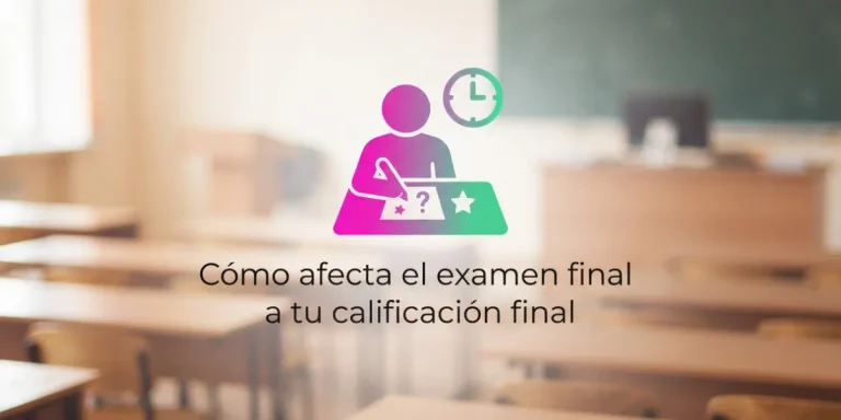 Cómo afecta el examen final a tu calificación final