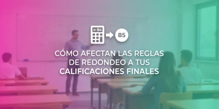Cómo afectan las reglas de redondeo a tus calificaciones finales
