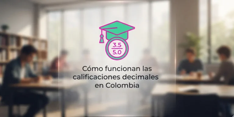 Cómo funcionan las calificaciones decimales en Colombia