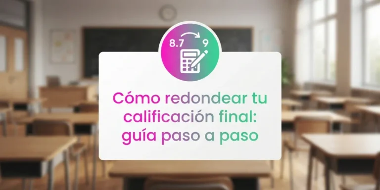 Cómo redondear tu calificación final guía paso a paso
