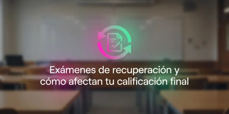 Exámenes de recuperación y cómo afectan tu calificación final
