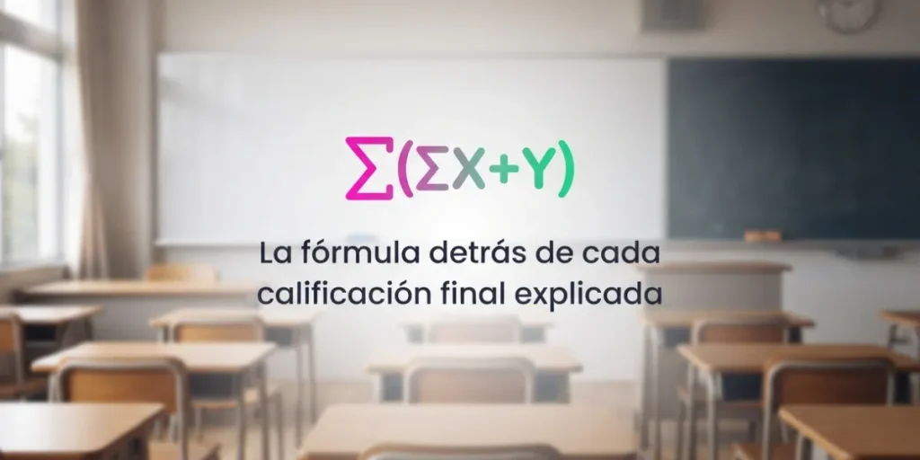 La fórmula detrás de cada calificación final explicada