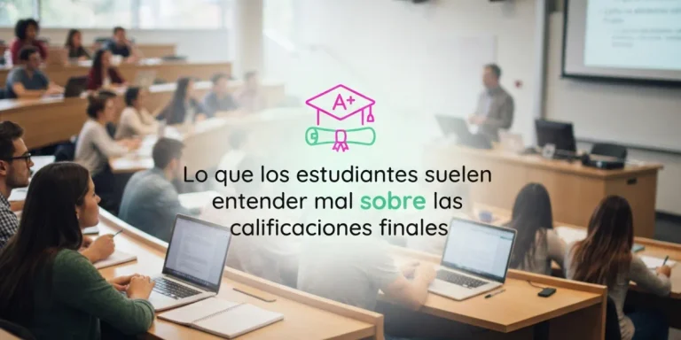 Lo que los estudiantes suelen entender mal sobre las calificaciones finales