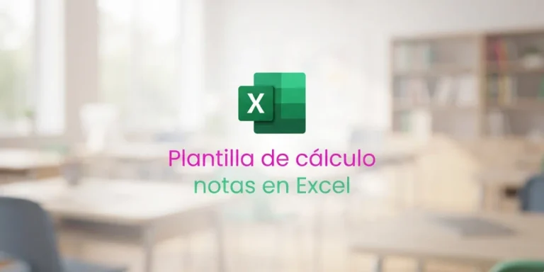 Plantilla de cálculo de notas en Excel