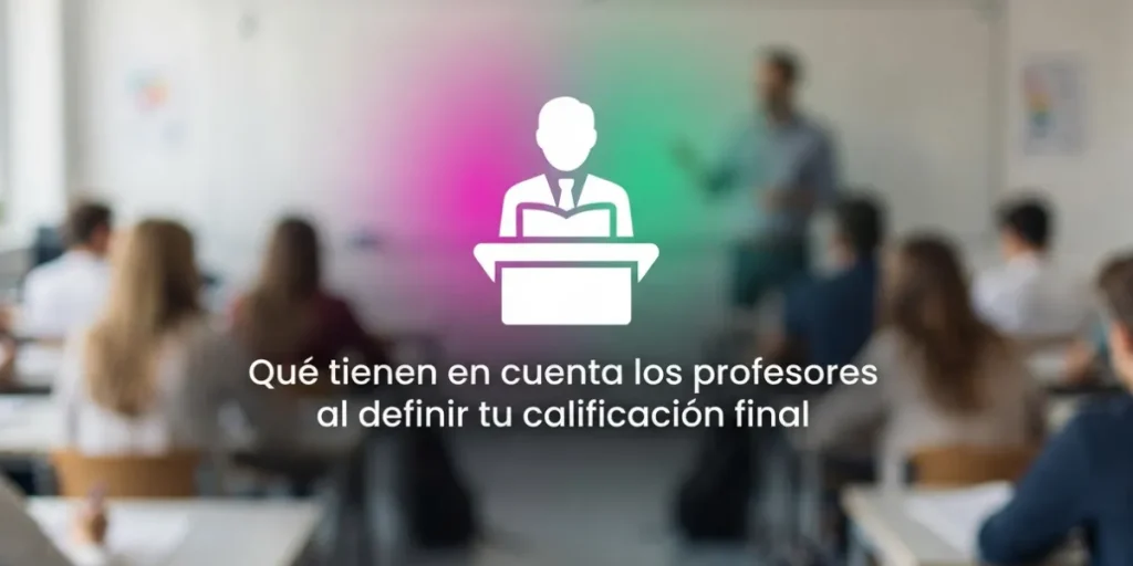 Qué tienen en cuenta los profesores al definir tu calificación final