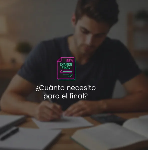 calcular la calificación que necesitas obtener en el examen final